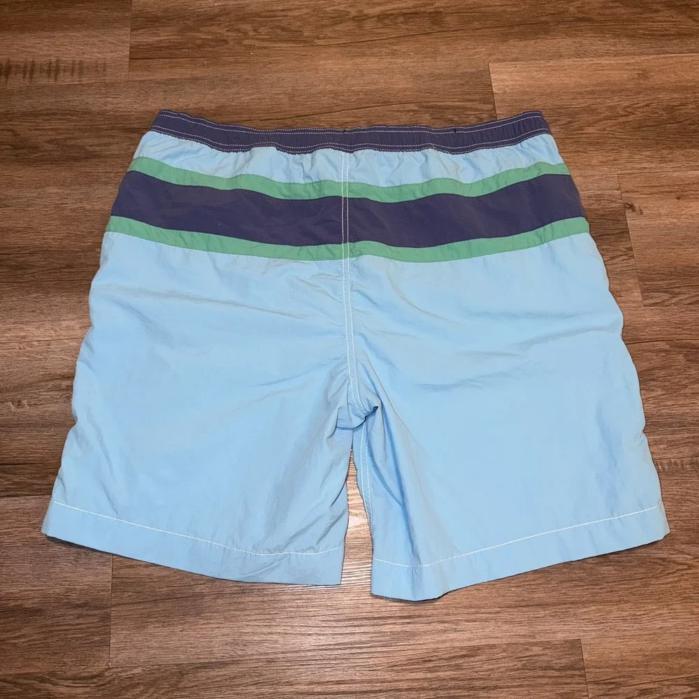 CHAPS Swim Shorts Mens Extra Large Blue Mesh Lined Board Drawstring Trunks